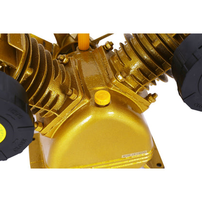 V Type Dual Cylinder Air Compressor Pump Head 5.5Hp 21Cfm 115 Psi - Golden