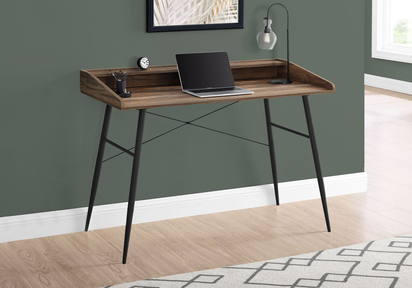 Computer Desk For Home Office With Storage Shelves