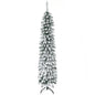 HOMCOM 6' Tall Unlit Snow Flocked Artificial Christmas Tree
