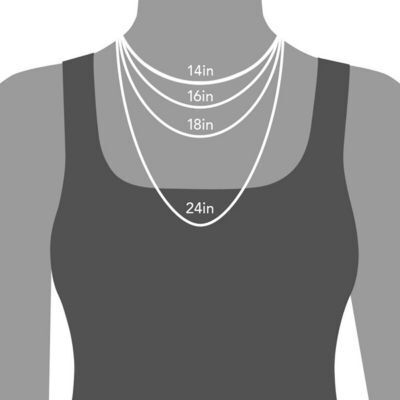 18K gold chain with ring design simple personality necklace
