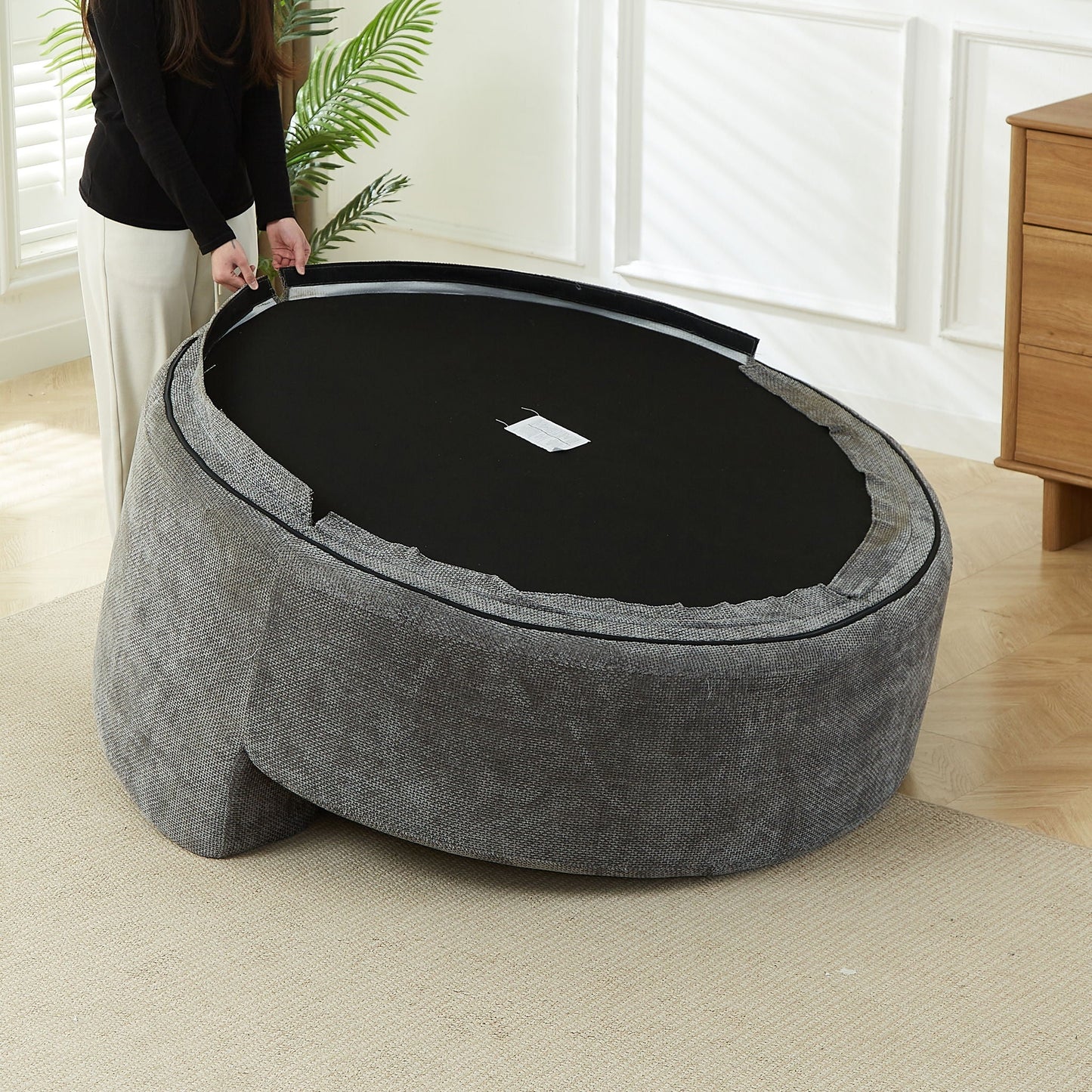 Single Sofa, Sleeper Chair For Living Room - Gray