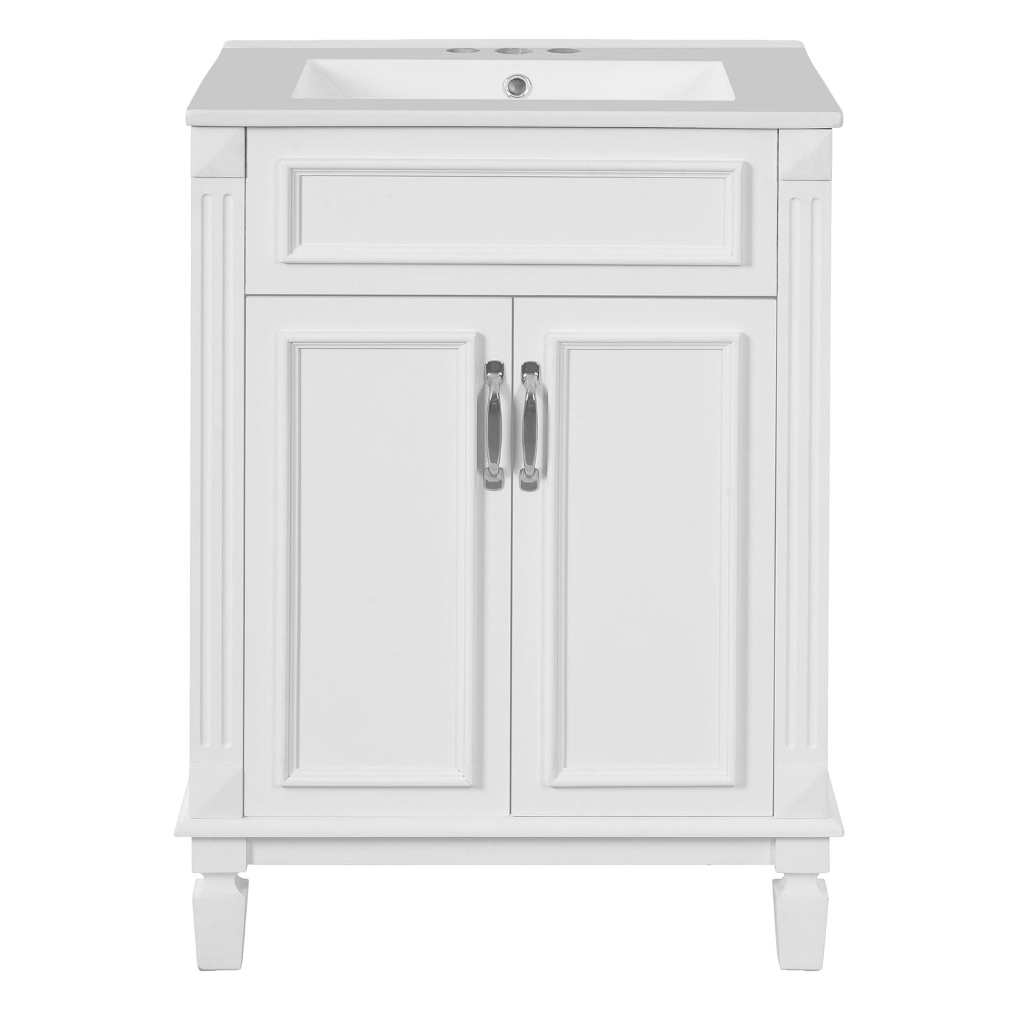 Bathroom Vanity With Top Sink and Soft Closing Doors