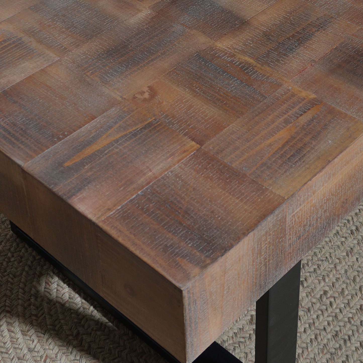 Rectangular Coffee Table With U-Shaped Legs Living Room - Multi