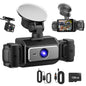 4-Channel Car Dash Cam | 1080P Front, Side/Rear Views, Night Vision & Parking Monitor