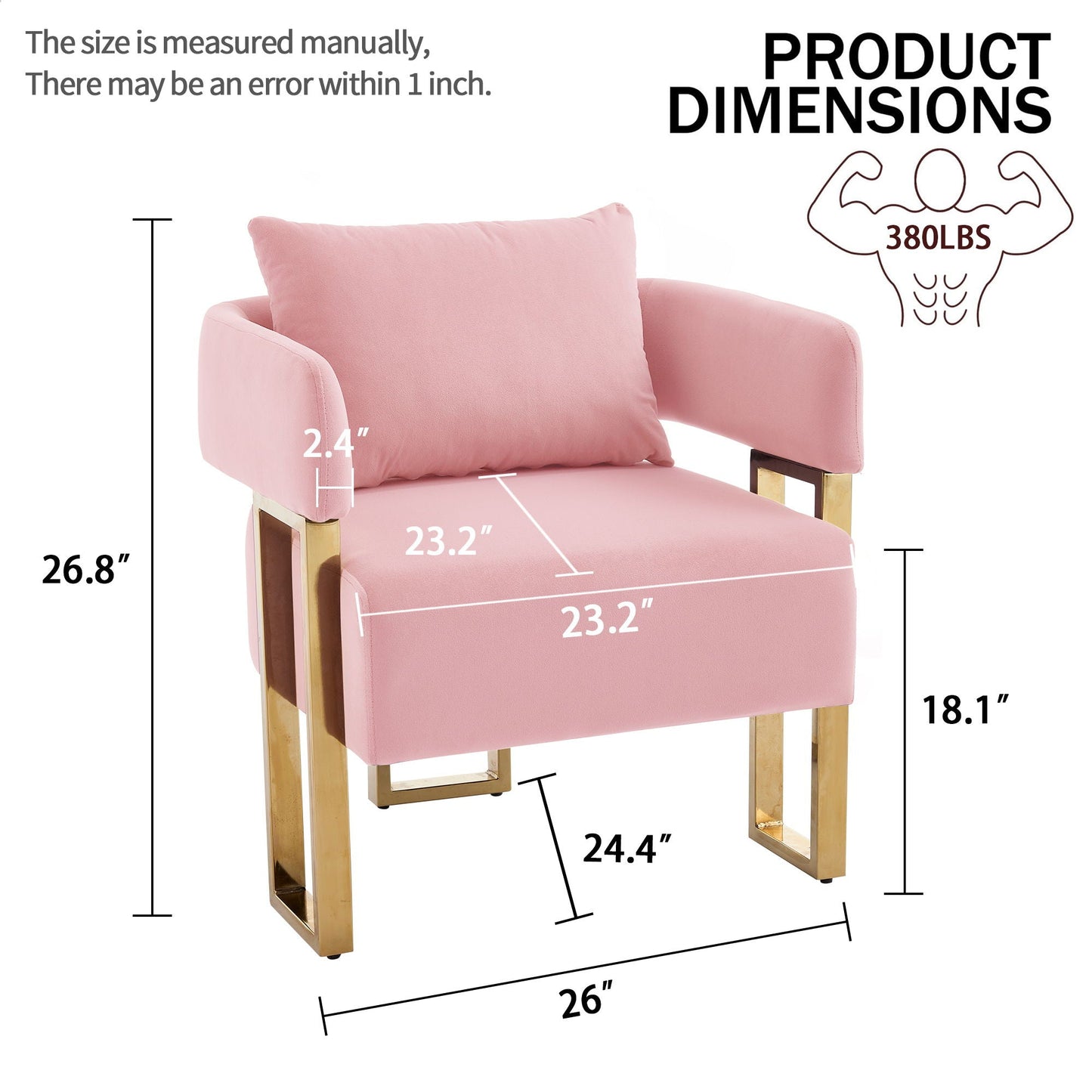 Modern Classic Decorative Chair with Teddy Fleece Upholstery