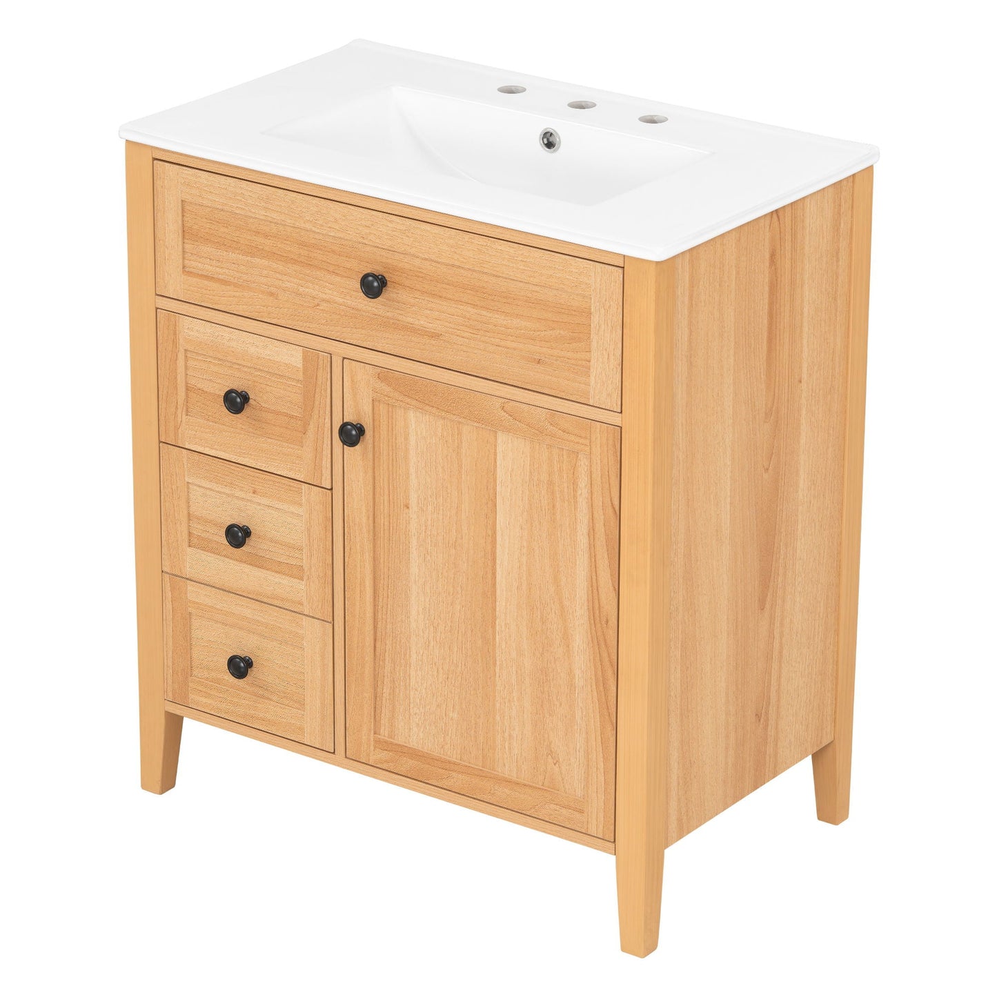 Bathroom Vanity With Sink, Soft Closing Cabinet