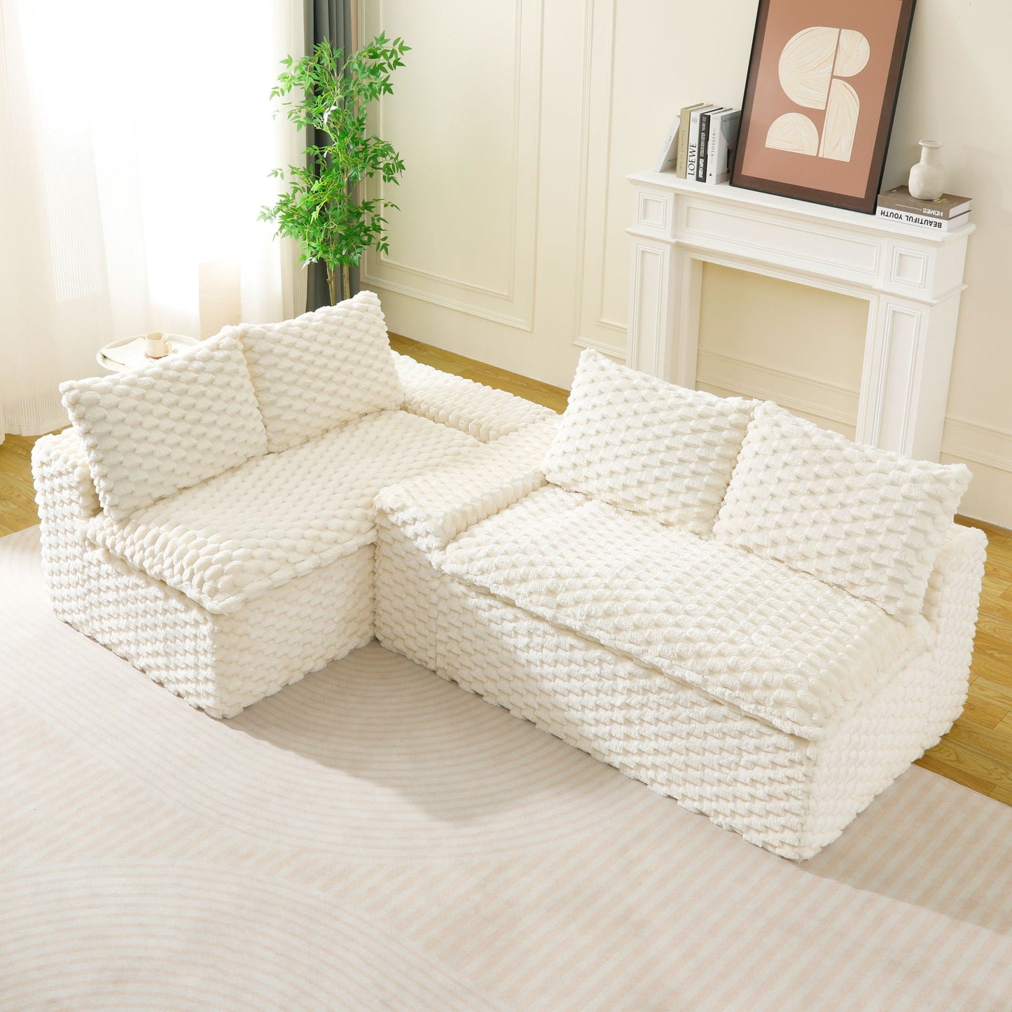 Multifunctional Sofa, Side-By-Side Or Facing Each Other