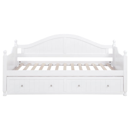 Julie Ann Wood Twin Daybed with Trundle White
