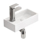 Wall Mounted Bathroom Sink With Faucet And Drain