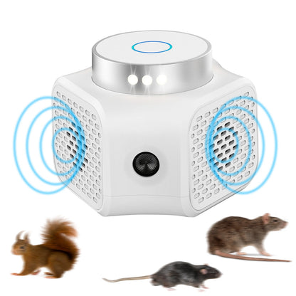360¡ Ultrasonic Rodent Chaser Electronic Plug-in Mouse Control for Indoor Use Rodent Deterrent with Ultrasonic Sound