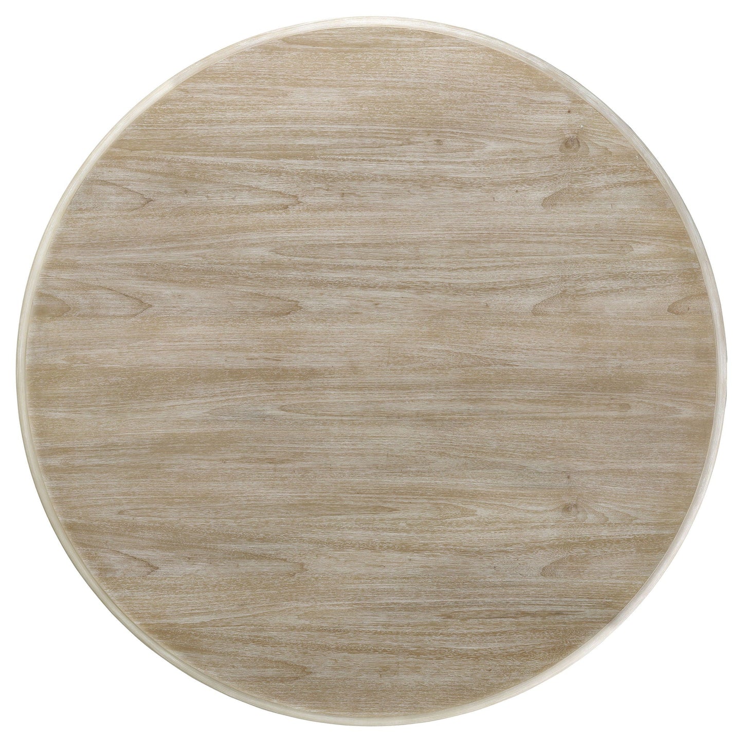 Rodota - 5 Piece Round Dining Table Set With Upholstered Chairs - White Washed
