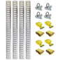 Universal E Track Tie-Down Rail Kit for Trucks, Vans, and Garages