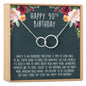 90th Birthday Necklace, Multiple Styles