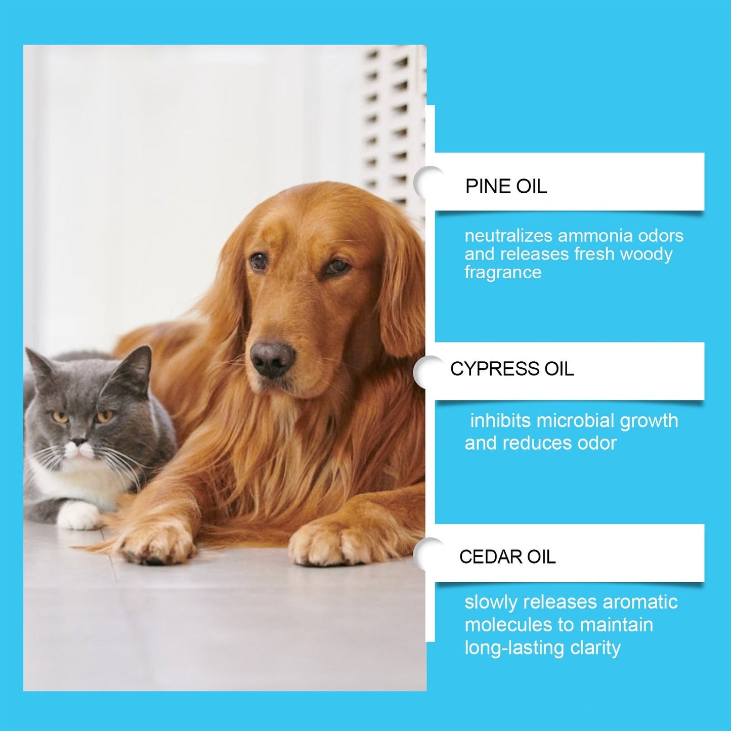 Yegbong Pet Deodorizing Spray With Triple Plant-Based Essential Oils For Odor Removal, Suitable For Cat Litter, Mats, And Fabrics