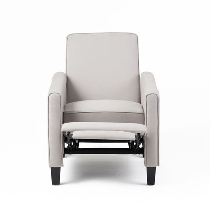 Upholstered Push Back Recliner Chair For Living Room