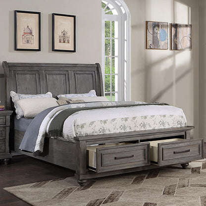 3 Piece Bedroom Set, Bed With 2 Nightstands