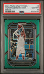 Graded 2023 Panini Prizm Draft Picks Victor Wembanyama #2 Green Rookie RC Basketball Card PSA 10 Gem Mint
