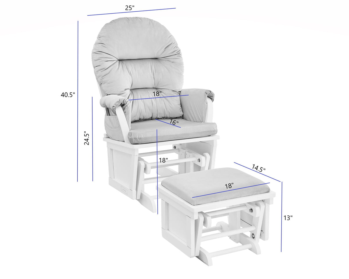 Madison - Glider & Ottoman - Base