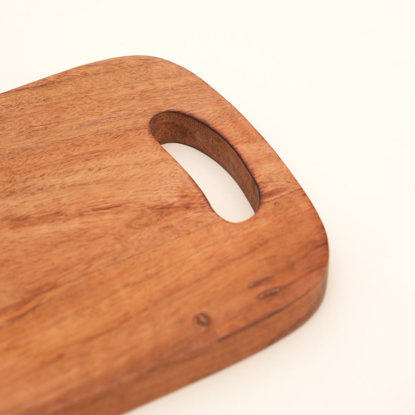 Acacia Wood Cutting Board with Built-In Handle