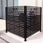 W48" x H47.3" Metal Privacy Screen with Rose Design