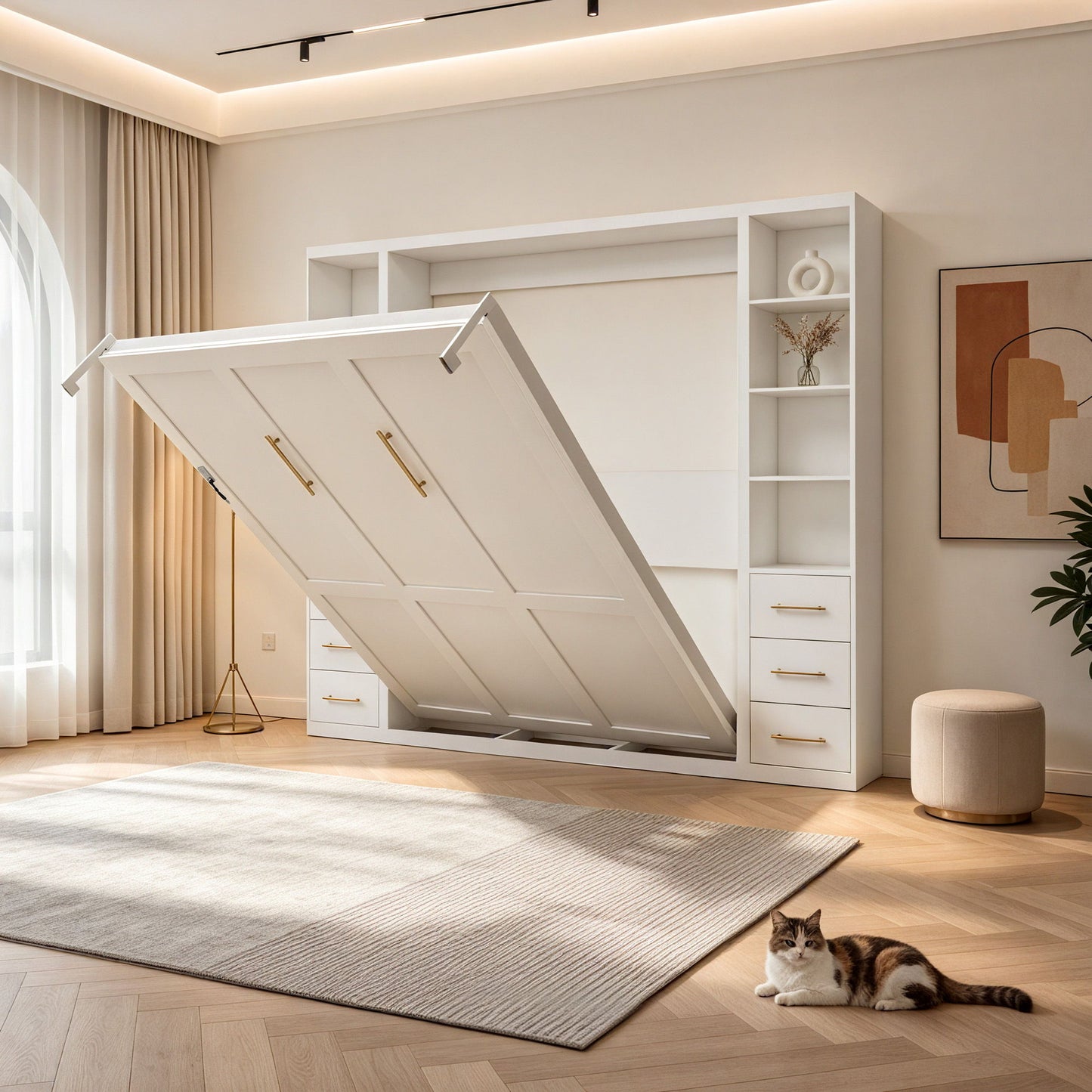 Folding Vertical Murphy Wall Bed