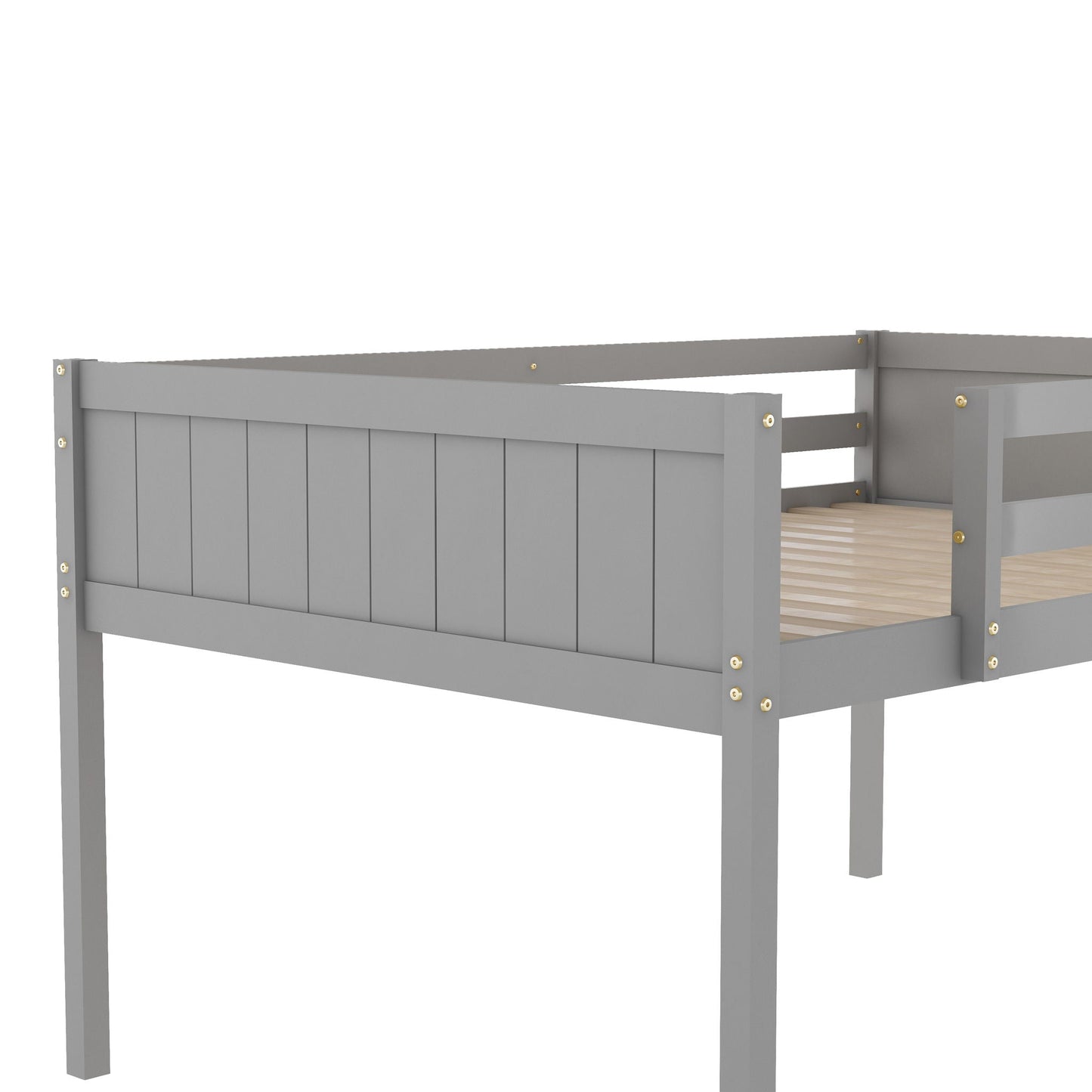 Low Loft Bed With Adjustable Ladder