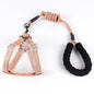 Nylon Pitted Fashion Pet Leash Dog Chest Strap Round Rope Chain