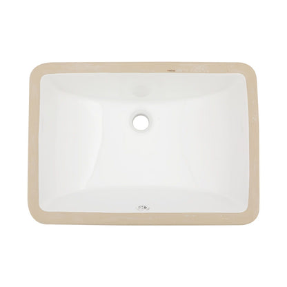 Modern Ceramic Undermount Bathroom Sink With Overflow, High Quality