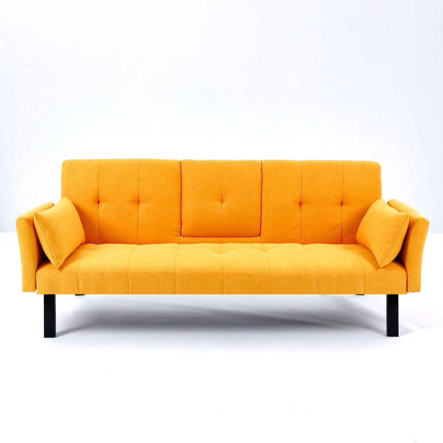 Sofa Bed With Foldable Design And Cup Holder