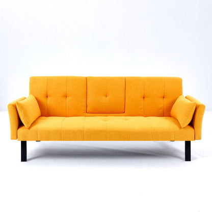 Sofa Bed With Foldable Design And Cup Holder