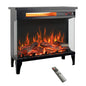 24 Inch Three-Sided Glass Electric Fireplace