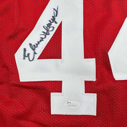 Framed Autographed/Signed Elvin Hayes 35x39 Houston Red Basketball Jersey JSA COA