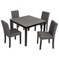 Modern Dining Table Set With Upholstered Chairs For Dining Room