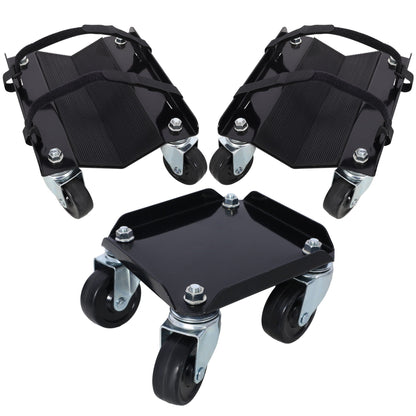 Heavy Duty Steel Snowmobile Dolly with V Slide and Swivel Casters