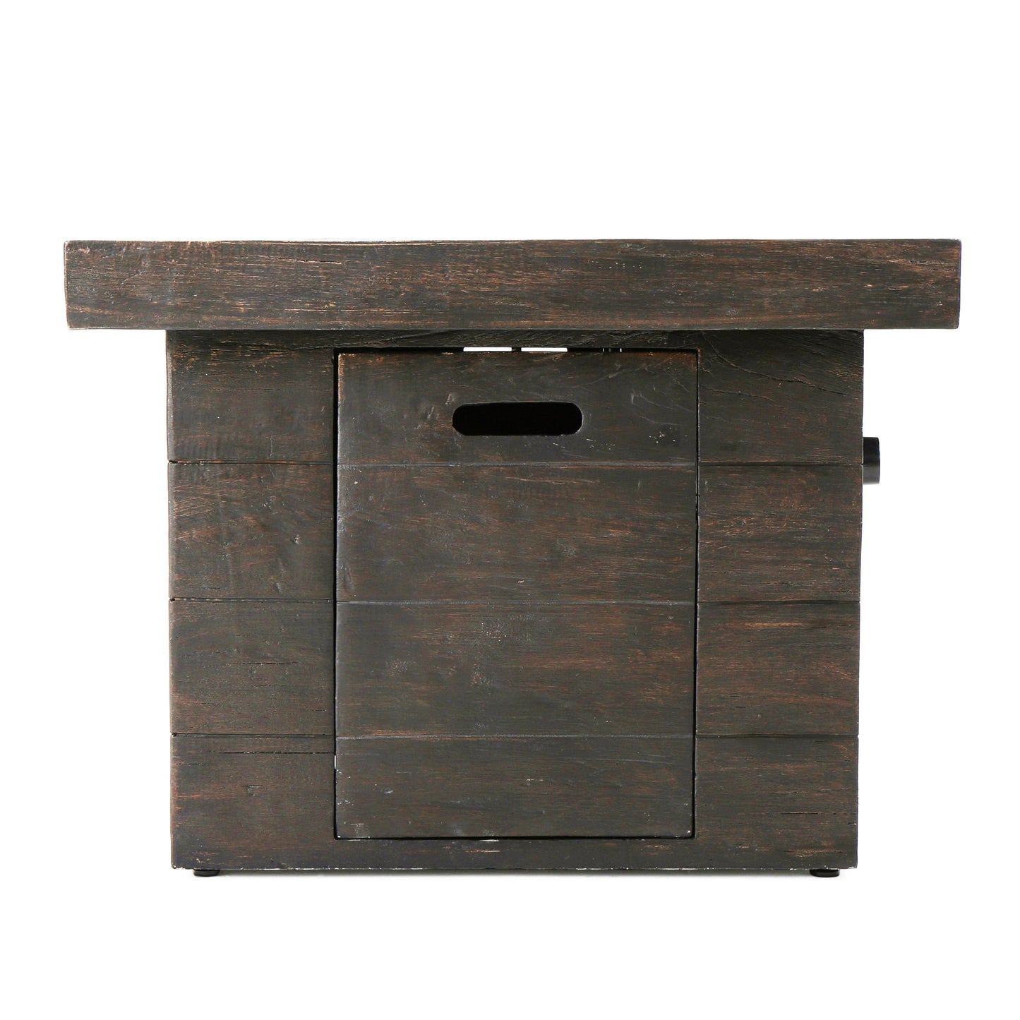 Anchorage 32'' Wood Square MGO Fire Pit Brown - 40,000 BTU