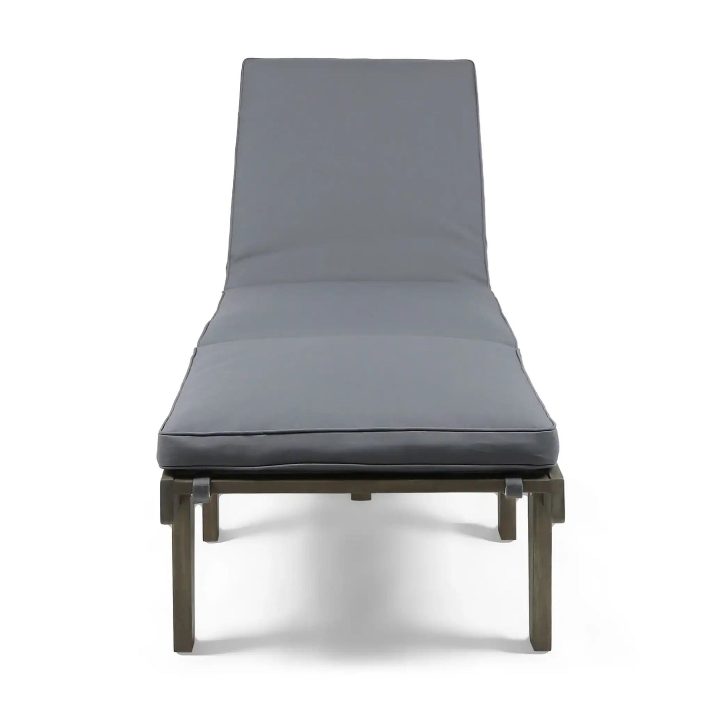 Ariana Wood Chaise Lounge with Cushion