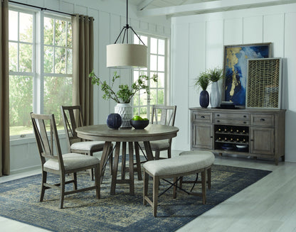 Paxton Place - Round Dining Table - Dovetail Gray