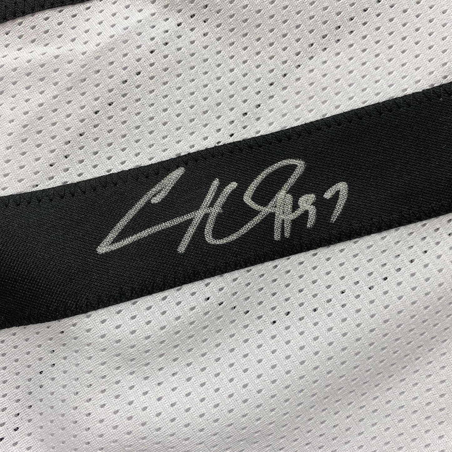 Framed Autographed/Signed Cameron Heyward 35x39 Pittsburgh White Football Jersey Beckett BAS COA