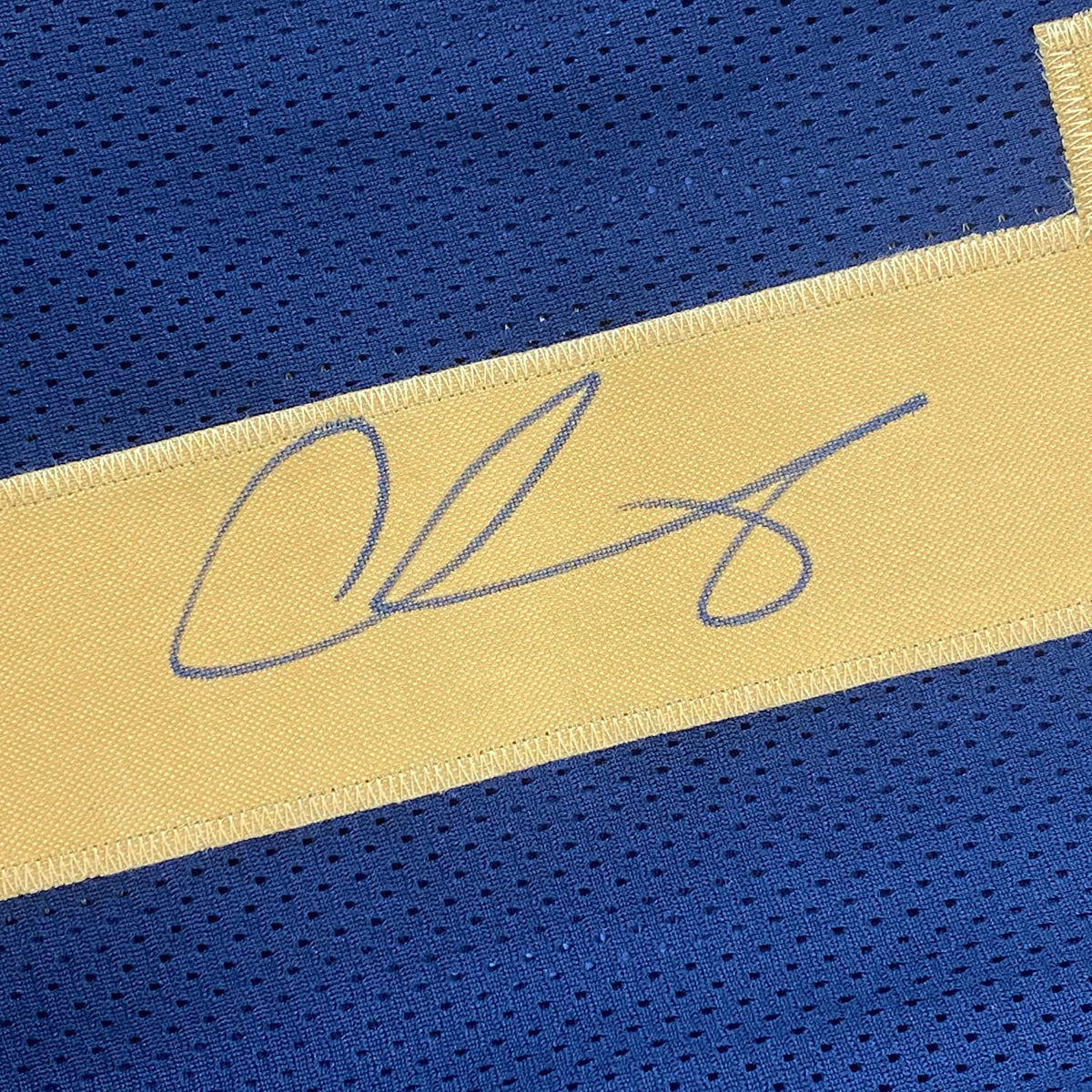 Framed Autographed/Signed Chase Claypool 35x39 Pittsburgh Color Rush Football Jersey Beckett BAS COA