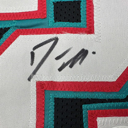 Framed Autographed/Signed Jason Williams 35x39 Memphis Black Basketball Jersey JSA COA