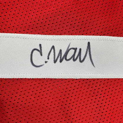 Framed Autographed/Signed Charvarius Ward 35x39 San Francisco Red Football Jersey Beckett BAS COA
