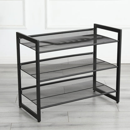 3-Tier Adjustable Shoe Rack