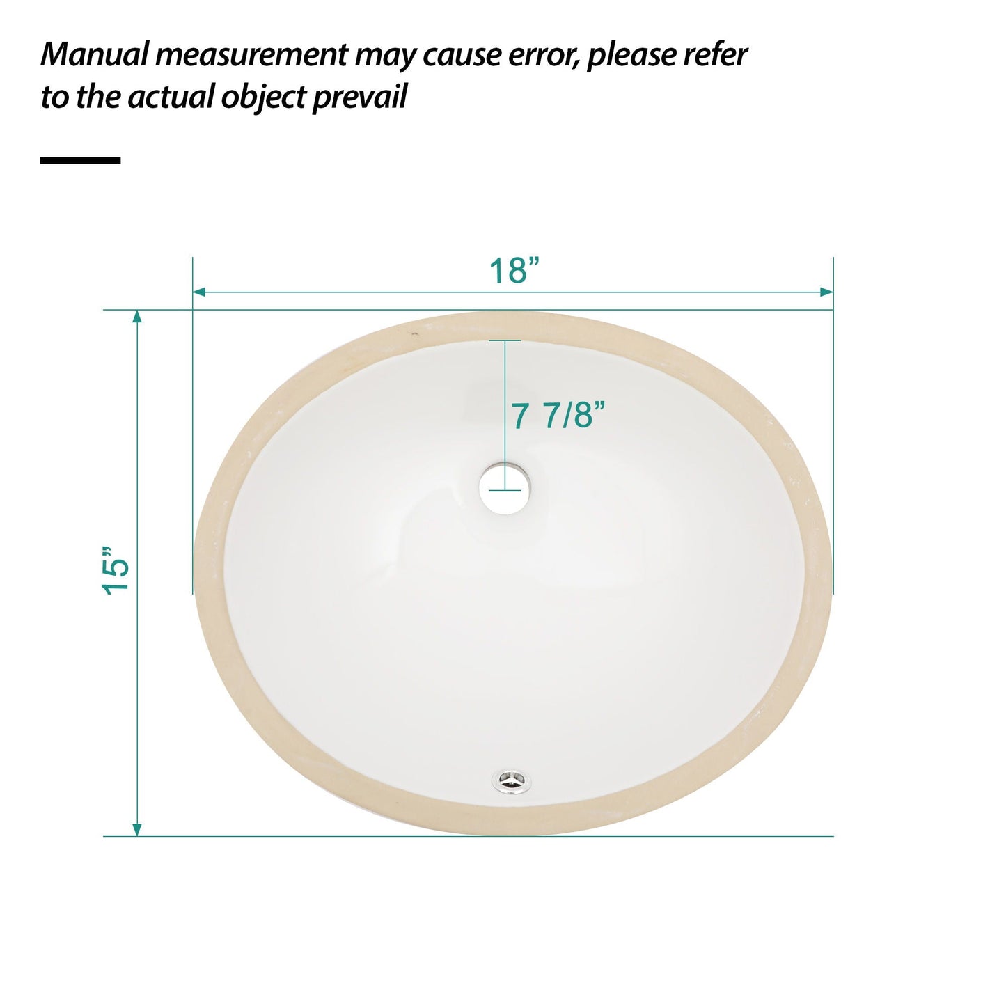 Elegant Ceramic Oval Undermount Bathroom Sink With Overflow