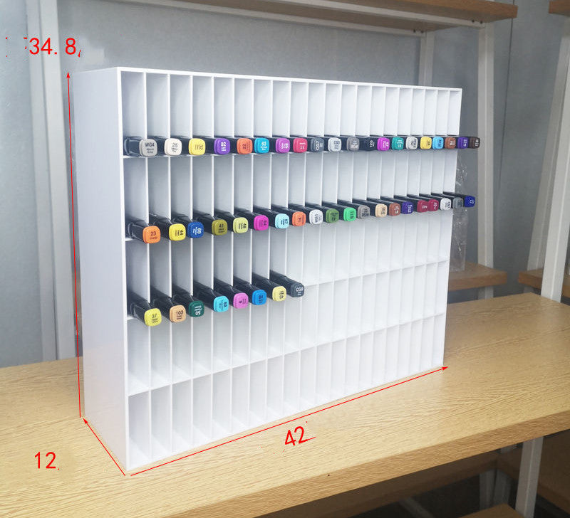 Fashion Acrylic Marker Pen Storage Rack Large Capacity