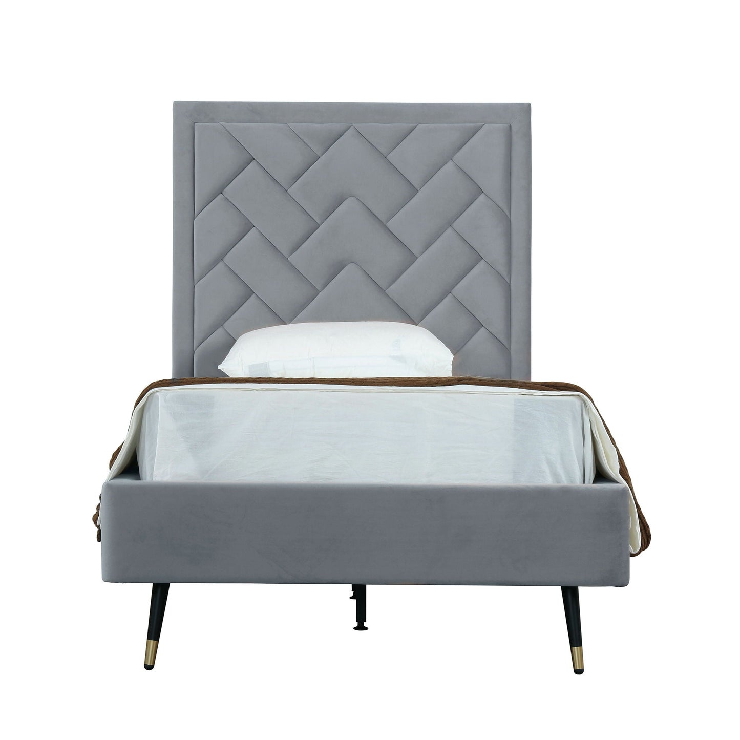 Crosby - Bed With Upholstered Headboard And Slats