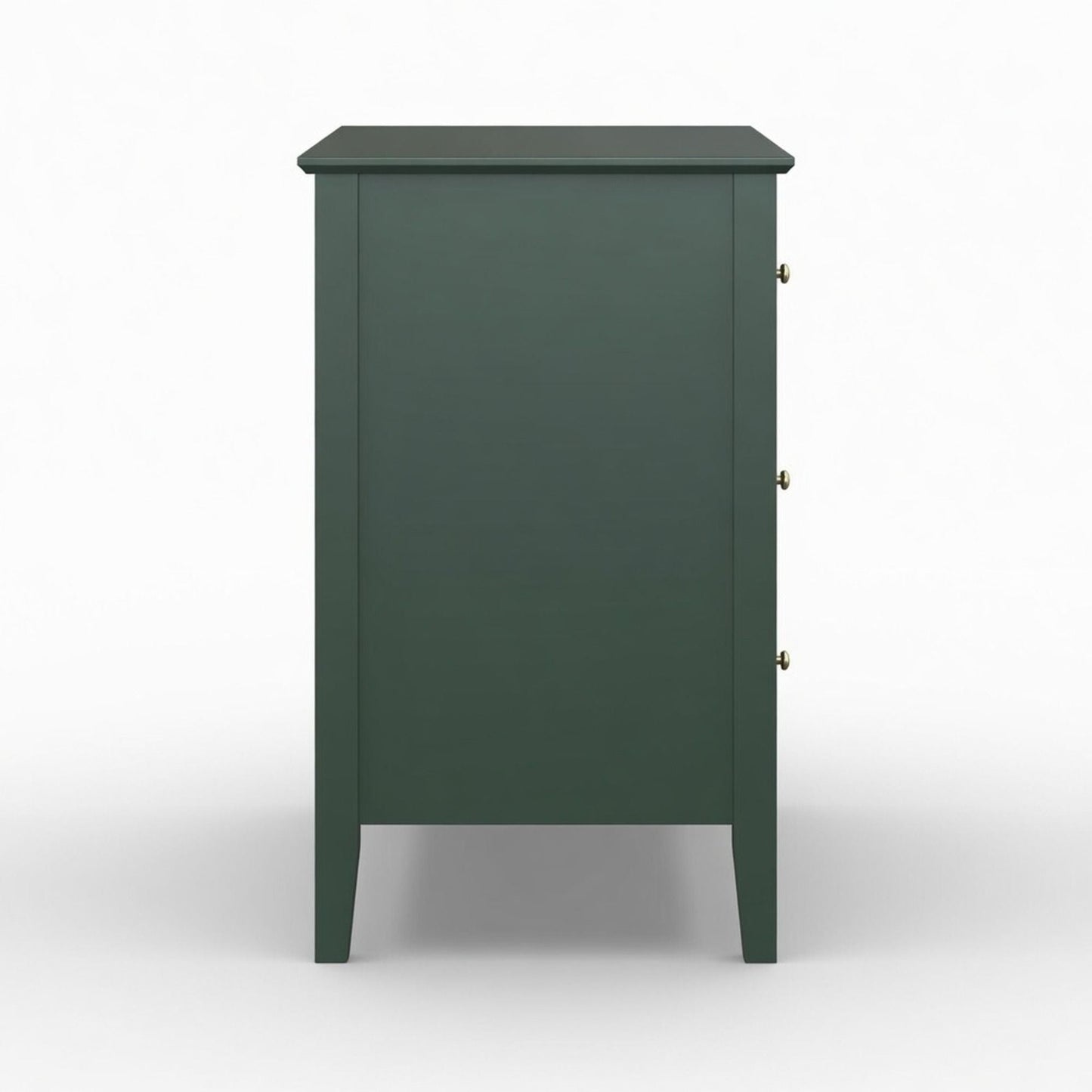 Fluted 3 Drawer Nightstand With Soft Close Slides