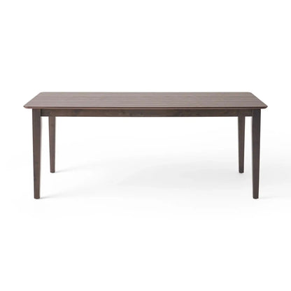 Farmhouse Charm Dining Table With Square Leg