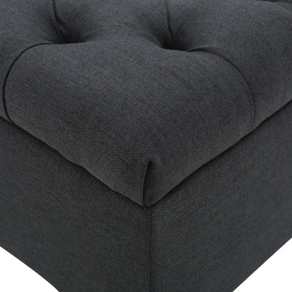 Glouster Contemporary Storage Ottoman with Button Tufted Design