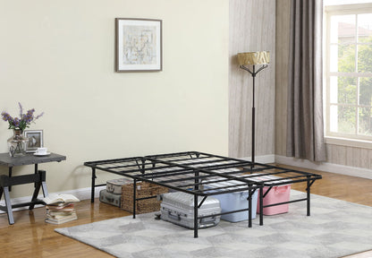 Mabel Metal Eastern King Mattress Support Platform Bed Black