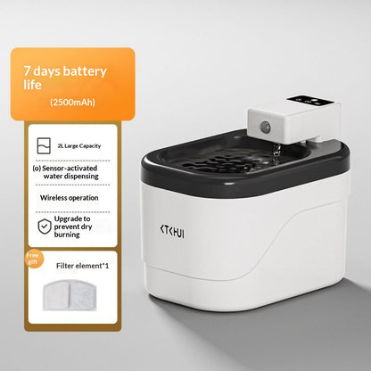 Wireless Sensor-Activated Pet Water Fountain